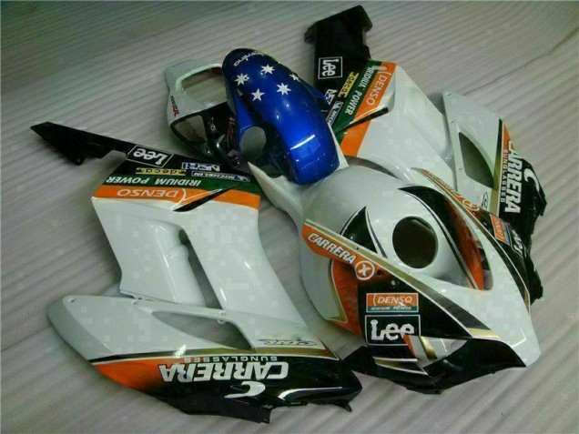 Blanc Bleu Carénage Moto Honda CBR 1000 RR 2004-2005 Blanc Bleu Carénage Moto Honda CBR 1000 RR 2004-2005