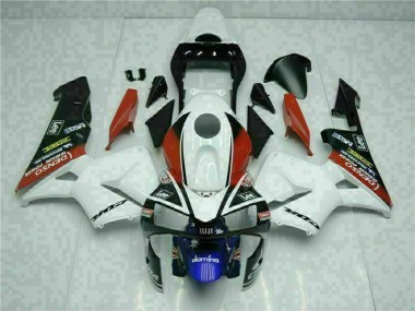 Blanc Bleu Carénage Moto Honda CBR 600 RR 2003-2004