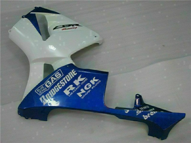 Blanc Bleu Carénage Moto Honda CBR 600 RR 2005-2006 Blanc Bleu Carénage Moto Honda CBR 600 RR 2005-2006