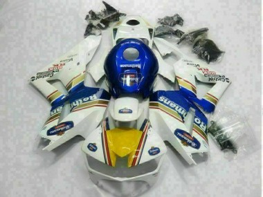 Blanc Bleu Carénage Moto Honda CBR 600 RR 2013-2021