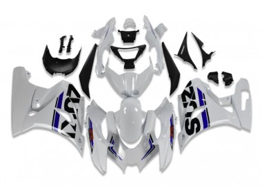 Blanc Bleu Carénage Moto Suzuki GSXR 1000 2017-2023
