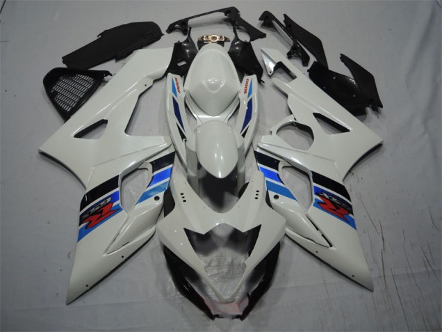Blanc Bleu Carénage Moto Suzuki GSXR 1000 K5 2005-2006 Blanc Bleu Carénage Moto Suzuki GSXR 1000 K5 2005-2006