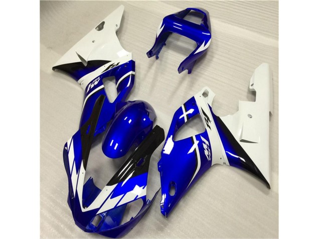Blanc Bleu Carénage Moto Yamaha R1 2000-2001 Blanc Bleu Carénage Moto Yamaha R1 2000-2001