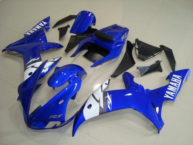 Blanc Bleu Carénage Moto Yamaha R1 2002-2003 Blanc Bleu Carénage Moto Yamaha R1 2002-2003