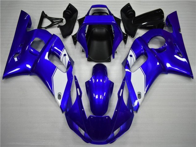 Blanc Bleu Carénage Moto Yamaha R6 1998-2002 Blanc Bleu Carénage Moto Yamaha R6 1998-2002