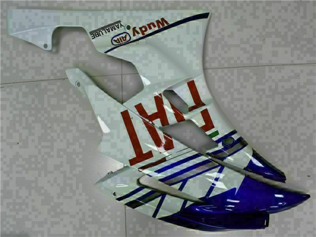 Blanc Bleu Carénage Moto Yamaha R6 2006-2007 Blanc Bleu Carénage Moto Yamaha R6 2006-2007