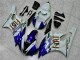 Blanc Bleu Carénage Moto Yamaha R6 2006-2007 Blanc Bleu Carénage Moto Yamaha R6 2006-2007