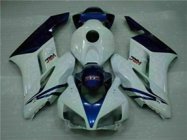 Blanc Bleu Carénages Moto Honda CBR 1000 RR 2004-2005