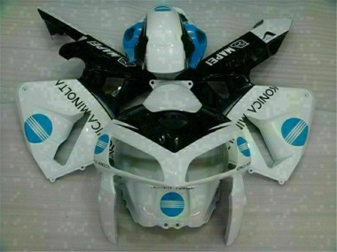 Blanc Bleu Carénages Moto Honda CBR 600 RR 2005-2006