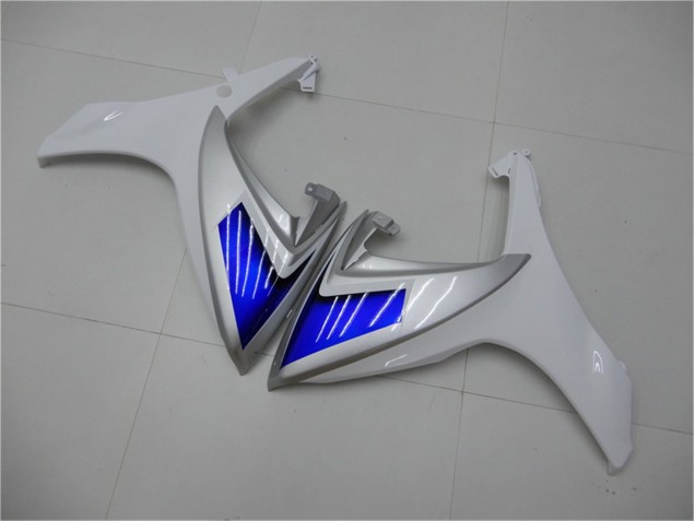 Blanc Bleu Carénages Moto Suzuki GSXR 600 / 750 K6 2006-2007 Blanc Bleu Carénages Moto Suzuki GSXR 600 / 750 K6 2006-2007