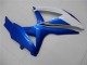 Blanc Bleu Carénages Moto Suzuki GSXR 600 / 750 K8 2008-2010 Blanc Bleu Carénages Moto Suzuki GSXR 600 / 750 K8 2008-2010