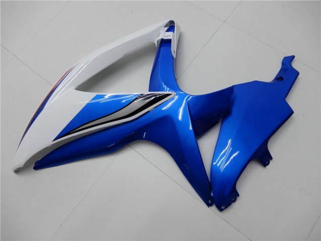 Blanc Bleu Carénages Moto Suzuki GSXR 600 / 750 K8 2008-2010 Blanc Bleu Carénages Moto Suzuki GSXR 600 / 750 K8 2008-2010