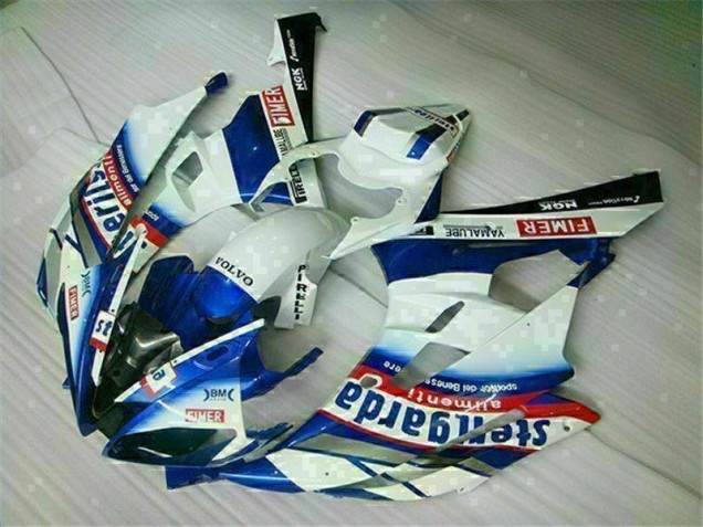 Blanc Bleu Carénages Moto Yamaha R6 2006-2007 Blanc Bleu Carénages Moto Yamaha R6 2006-2007