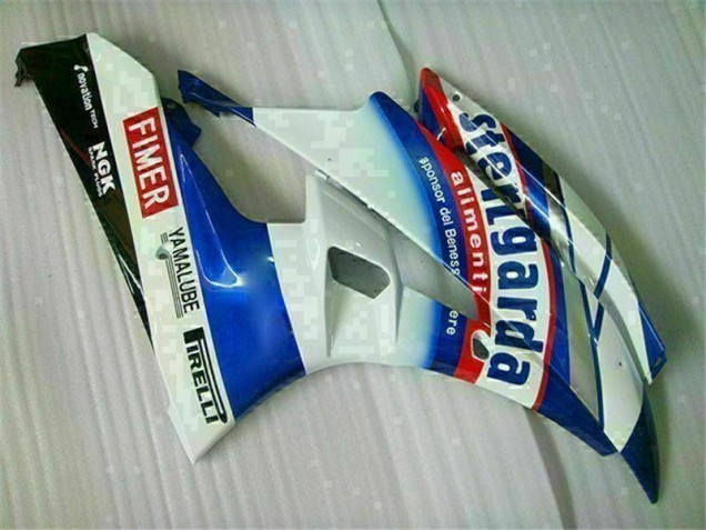 Blanc Bleu Carénages Moto Yamaha R6 2006-2007 Blanc Bleu Carénages Moto Yamaha R6 2006-2007