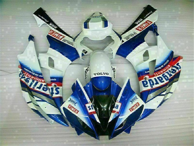 Blanc Bleu Carénages Moto Yamaha R6 2006-2007 Blanc Bleu Carénages Moto Yamaha R6 2006-2007
