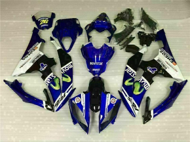 Blanc Bleu Carénages Moto Yamaha R6 2008-2016 Blanc Bleu Carénages Moto Yamaha R6 2008-2016