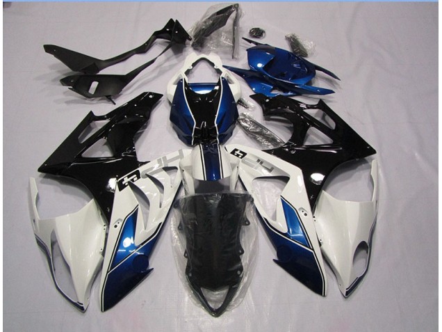 Blanc Bleu Carrosserie Moto BMW S1000RR 2009-2014 Blanc Bleu Carrosserie Moto BMW S1000RR 2009-2014