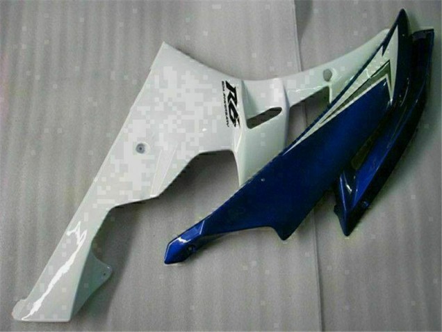 Blanc Bleu Carrosserie Moto Yamaha R6 2006-2007 Blanc Bleu Carrosserie Moto Yamaha R6 2006-2007
