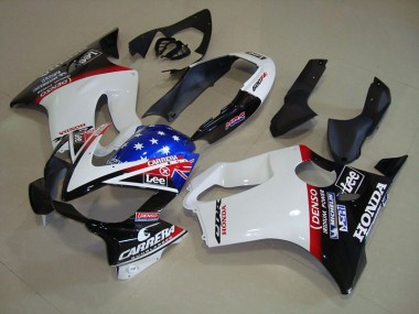 Blanc Bleu DENSO HRC Carrera Carénage Moto Honda CBR 600 F4i 2004-2007