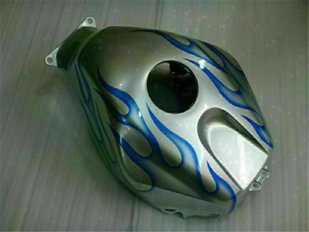 Blanc Bleu Flamme Carénage Moto Honda CBR 600 RR 2005-2006 Blanc Bleu Flamme Carénage Moto Honda CBR 600 RR 2005-2006