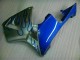 Blanc Bleu Flamme Carénage Moto Honda CBR 600 RR 2005-2006 Blanc Bleu Flamme Carénage Moto Honda CBR 600 RR 2005-2006