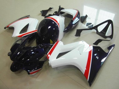 Blanc Bleu Foncé Carénage Moto Honda VFR 800 2002-2013
