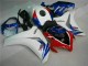 Blanc Bleu Kit Carénages Motos Honda CBR 1000 RR 2008-2011 Blanc Bleu Kit Carénages Motos Honda CBR 1000 RR 2008-2011