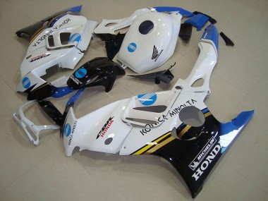 Blanc Bleu Konica Minolta Carénage Moto Honda CBR 600 F3 1995-1998
