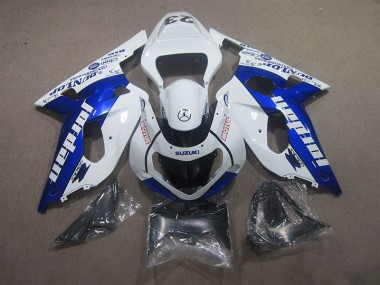 Blanc Bleu Motul Carénages Moto Suzuki GSXR 600 K1 K2 K3 2001-2003