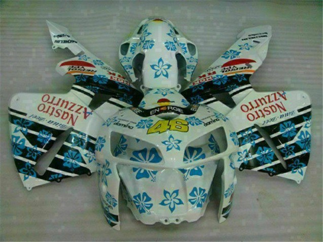 Blanc Bleu Nastro Azzurro 46 Carénages Moto Honda CBR 600 RR 2005-2006 Blanc Bleu Nastro Azzurro 46 Carénages Moto Honda CBR 600 RR 2005-2006