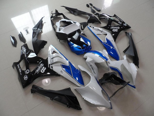 Blanc Bleu Noir Carénage Moto BMW S1000RR 2009-2014 Blanc Bleu Noir Carénage Moto BMW S1000RR 2009-2014