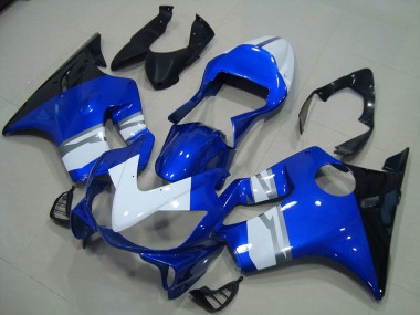 Blanc Bleu Noir Carénage Moto Honda CBR 600 F4i 2001-2003