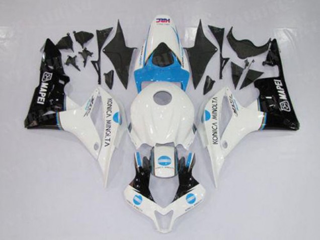 Blanc Bleu Noir Carénage Moto Honda CBR 600 RR 2007-2008 Blanc Bleu Noir Carénage Moto Honda CBR 600 RR 2007-2008