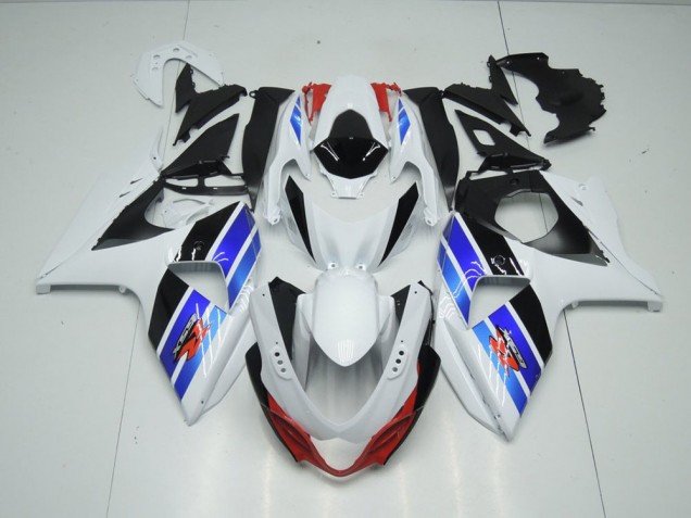 Blanc Bleu Noir Carénage Moto Suzuki GSXR 1000 K9 2009-2016 Blanc Bleu Noir Carénage Moto Suzuki GSXR 1000 K9 2009-2016