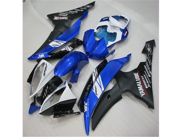 Blanc Bleu Noir Carénage Moto Yamaha R6 2008-2016 Blanc Bleu Noir Carénage Moto Yamaha R6 2008-2016