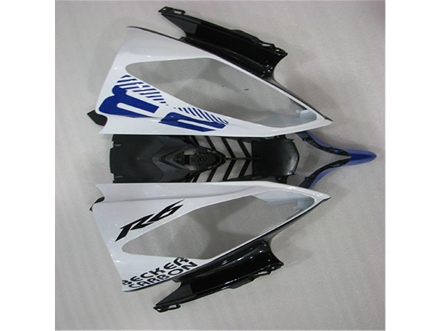 Blanc Bleu Noir Carénage Moto Yamaha R6 2008-2016 Blanc Bleu Noir Carénage Moto Yamaha R6 2008-2016