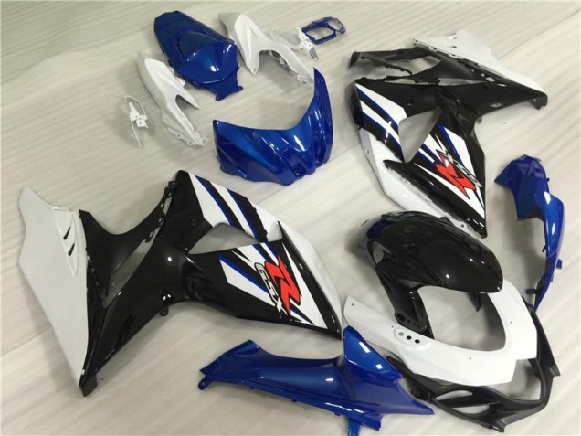 Blanc Bleu Noir Carénages Moto Suzuki GSXR 1000 K9 2009-2016 Blanc Bleu Noir Carénages Moto Suzuki GSXR 1000 K9 2009-2016