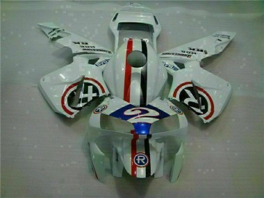 Blanc Bleu R 2 Carénage Moto Honda CBR 600 RR 2003-2004