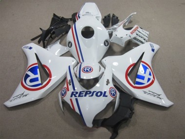 Blanc Bleu Repsol Carénages Moto Honda CBR 1000 RR 2008-2011