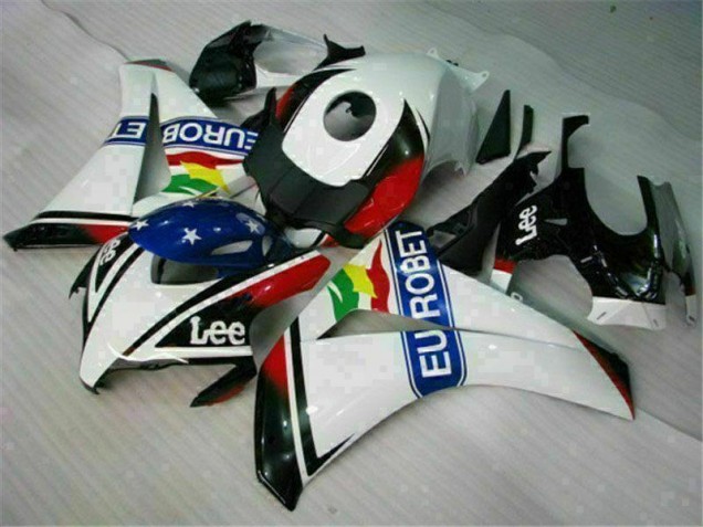 Blanc Bleu Rouge Eurobet Lee Carénage Moto Honda CBR 1000 RR 2008-2011 Blanc Bleu Rouge Eurobet Lee Carénage Moto Honda CBR 1000 RR 2008-2011