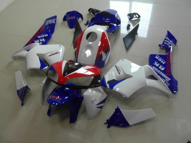 Blanc Bleu Rouge HRC Carénage Moto Honda CBR 600 RR 2005-2006