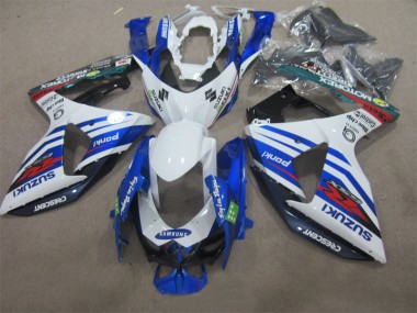 Blanc Bleu Samsung Carénage Moto Suzuki GSXR 1000 K9 2009-2016