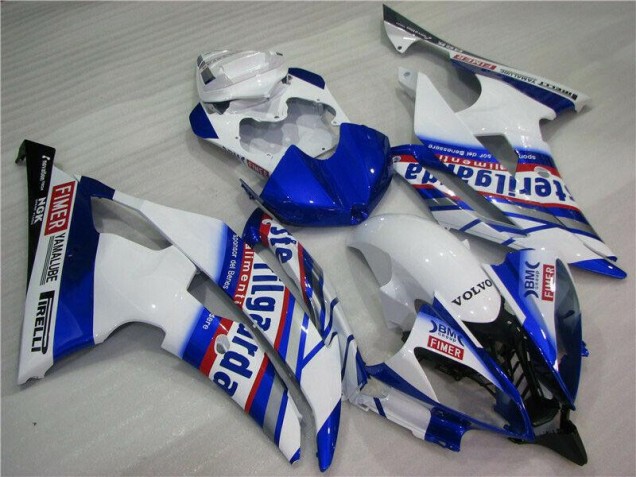 Blanc Bleu Sterilgarda Volvo Carénage Moto Yamaha R6 2008-2016 Blanc Bleu Sterilgarda Volvo Carénage Moto Yamaha R6 2008-2016
