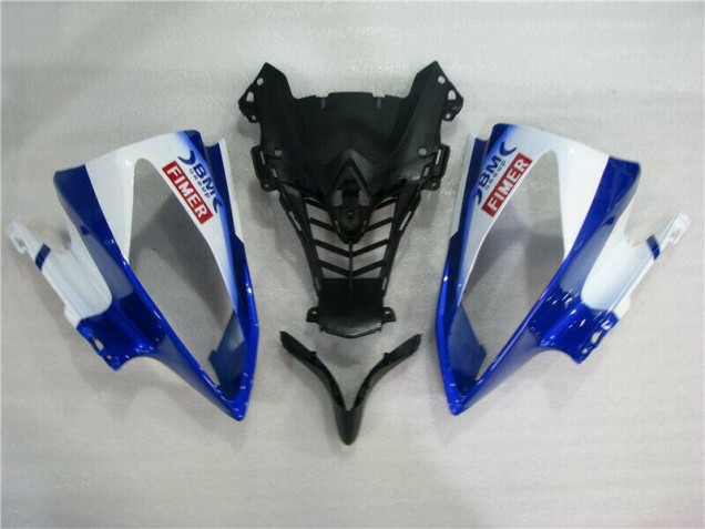 Blanc Bleu Sterilgarda Volvo Carénage Moto Yamaha R6 2008-2016 Blanc Bleu Sterilgarda Volvo Carénage Moto Yamaha R6 2008-2016