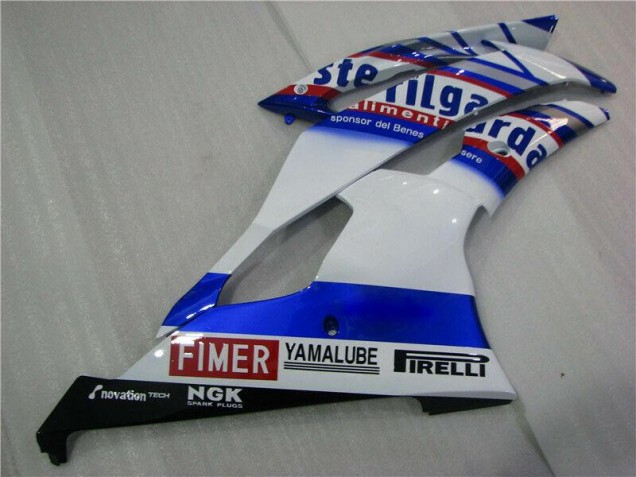 Blanc Bleu Sterilgarda Volvo Carénage Moto Yamaha R6 2008-2016 Blanc Bleu Sterilgarda Volvo Carénage Moto Yamaha R6 2008-2016