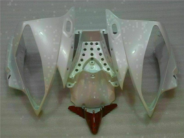 Blanc Brun Carénage Moto Yamaha R6 2006-2007 Blanc Brun Carénage Moto Yamaha R6 2006-2007