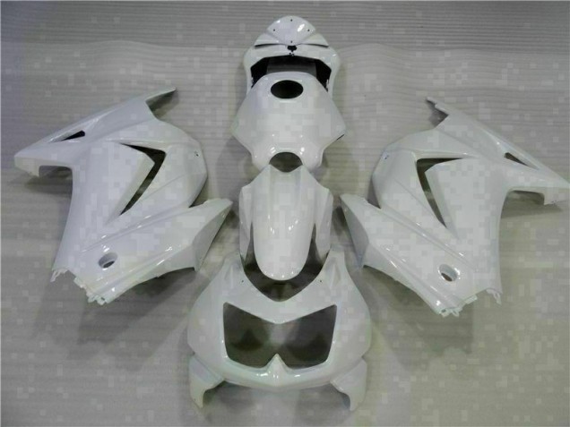 Blanc Carénage Moto Kawasaki EX250 2008-2012 Blanc Carénage Moto Kawasaki EX250 2008-2012