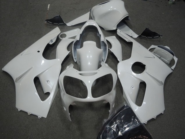 Blanc Carénage Moto Kawasaki ZX12R 2000-2001 Blanc Carénage Moto Kawasaki ZX12R 2000-2001