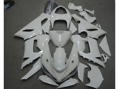 Blanc Carénage Moto Kawasaki ZX6R 2005-2006