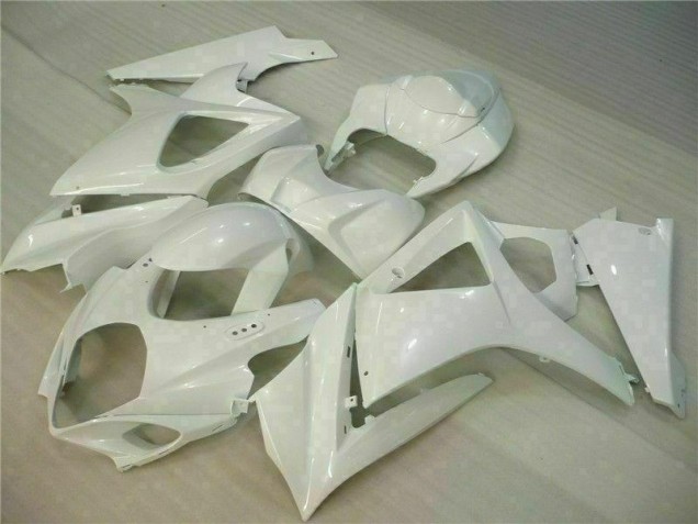 Blanc Carénage Moto Suzuki GSXR 1000 K7 2007-2008 Blanc Carénage Moto Suzuki GSXR 1000 K7 2007-2008